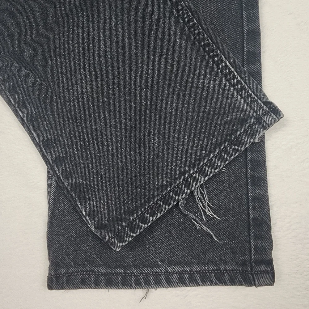Levis 505 Regular Fit Jeans Mens Size 33x30 Black Straight Denim Pants